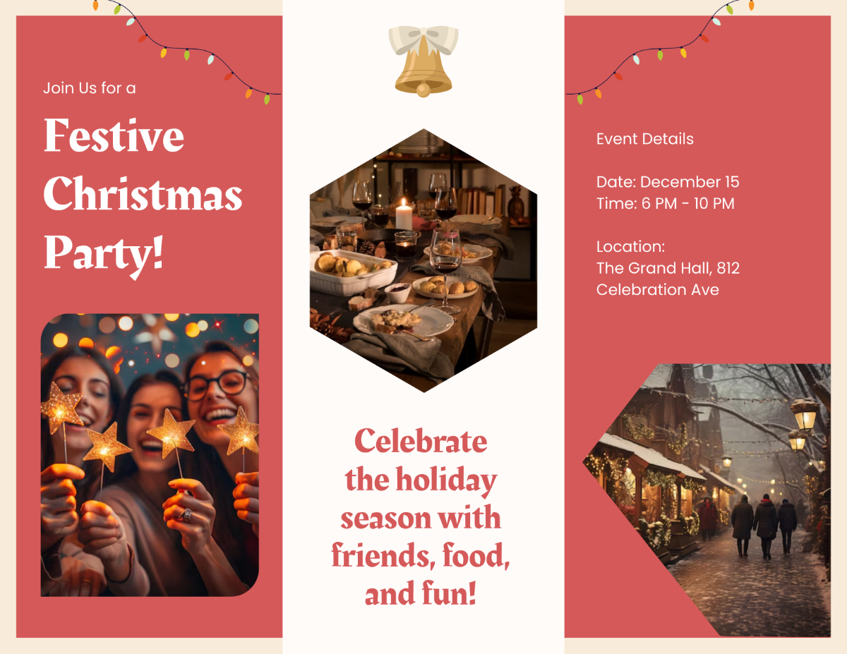 Christmas Party Brochure Template - Edit Online & Download