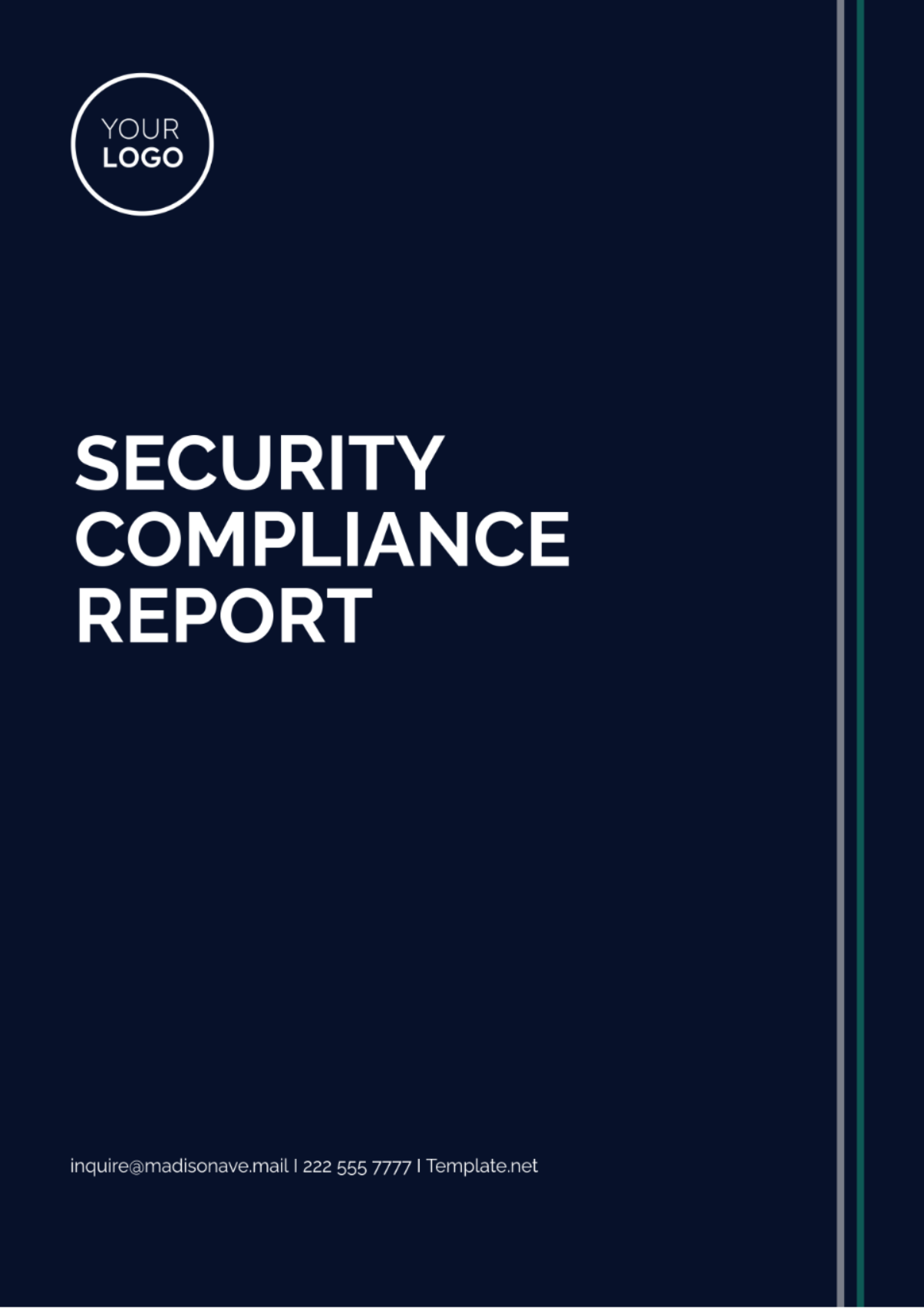 Security Compliance Report Template - Edit Online & Download