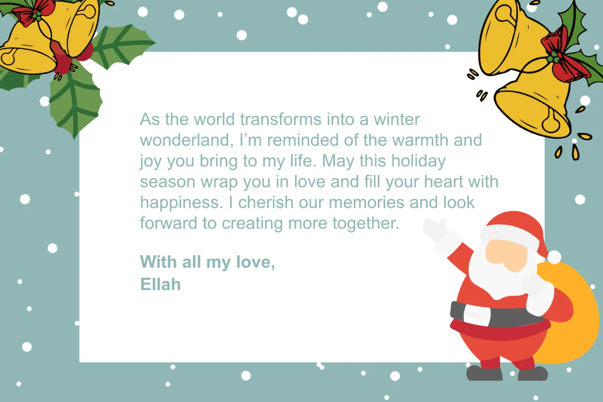 Free Christmas Landscape Postcard Template to Edit Online
