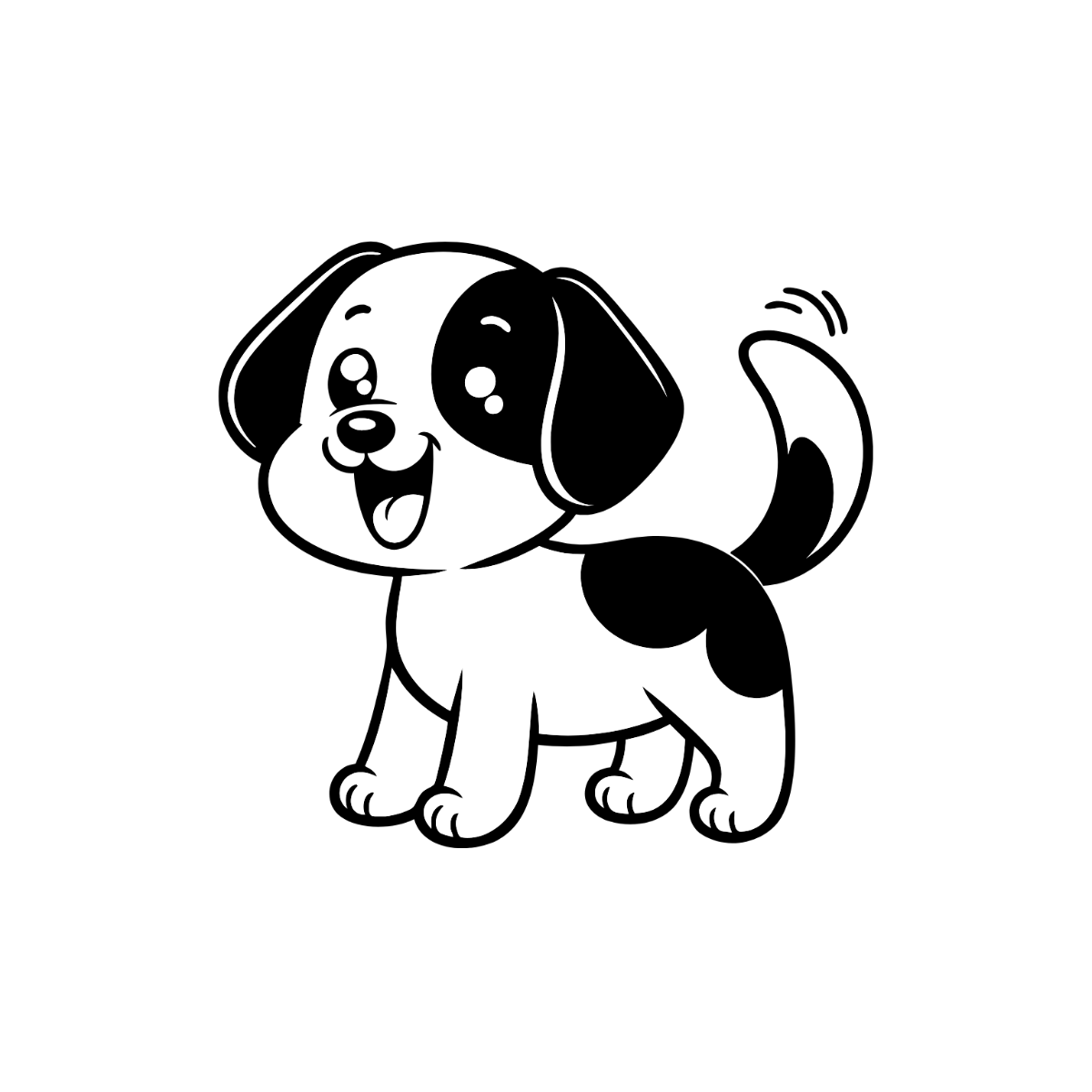 Dog Outline Clipart - Edit Online | Template.net