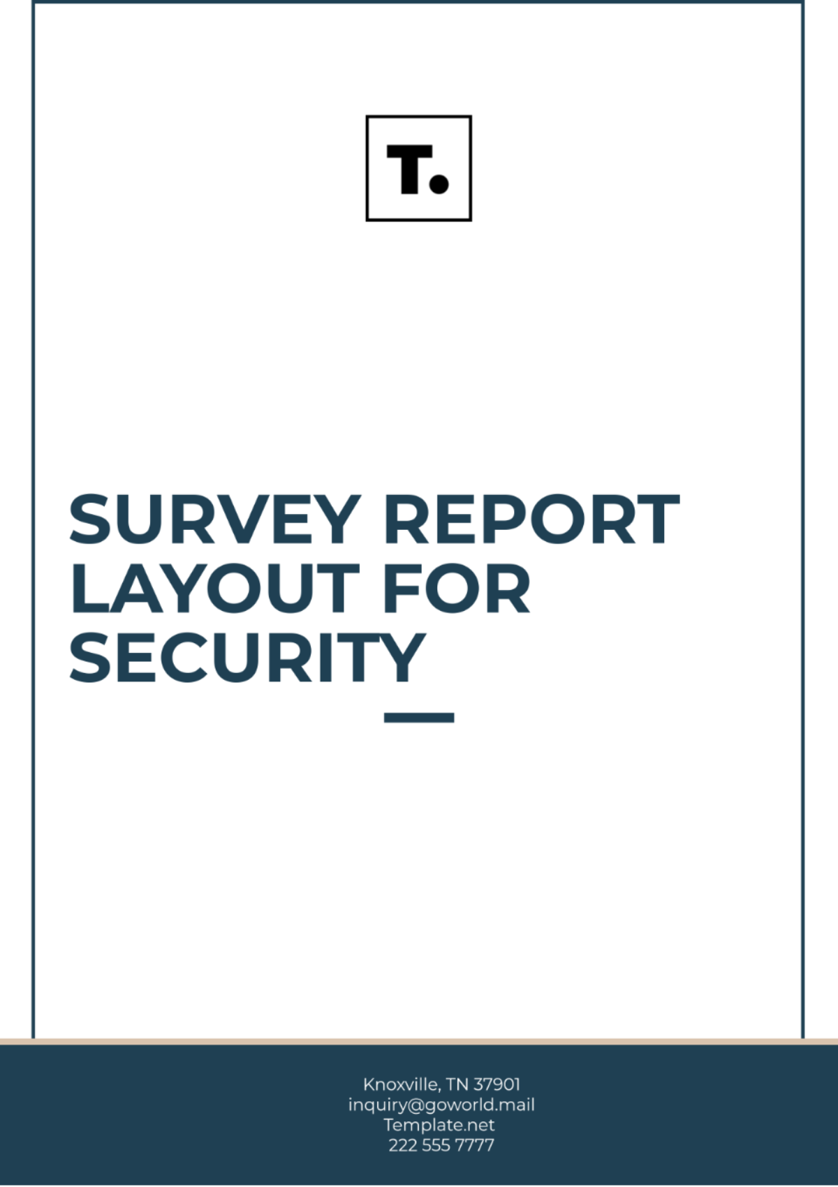 Survey Report Layout for Security Template - Edit Online & Download