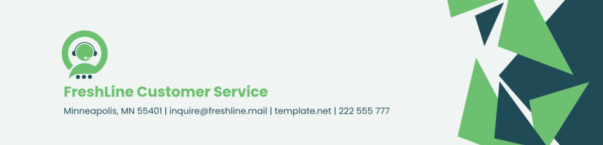 Customer Service Header