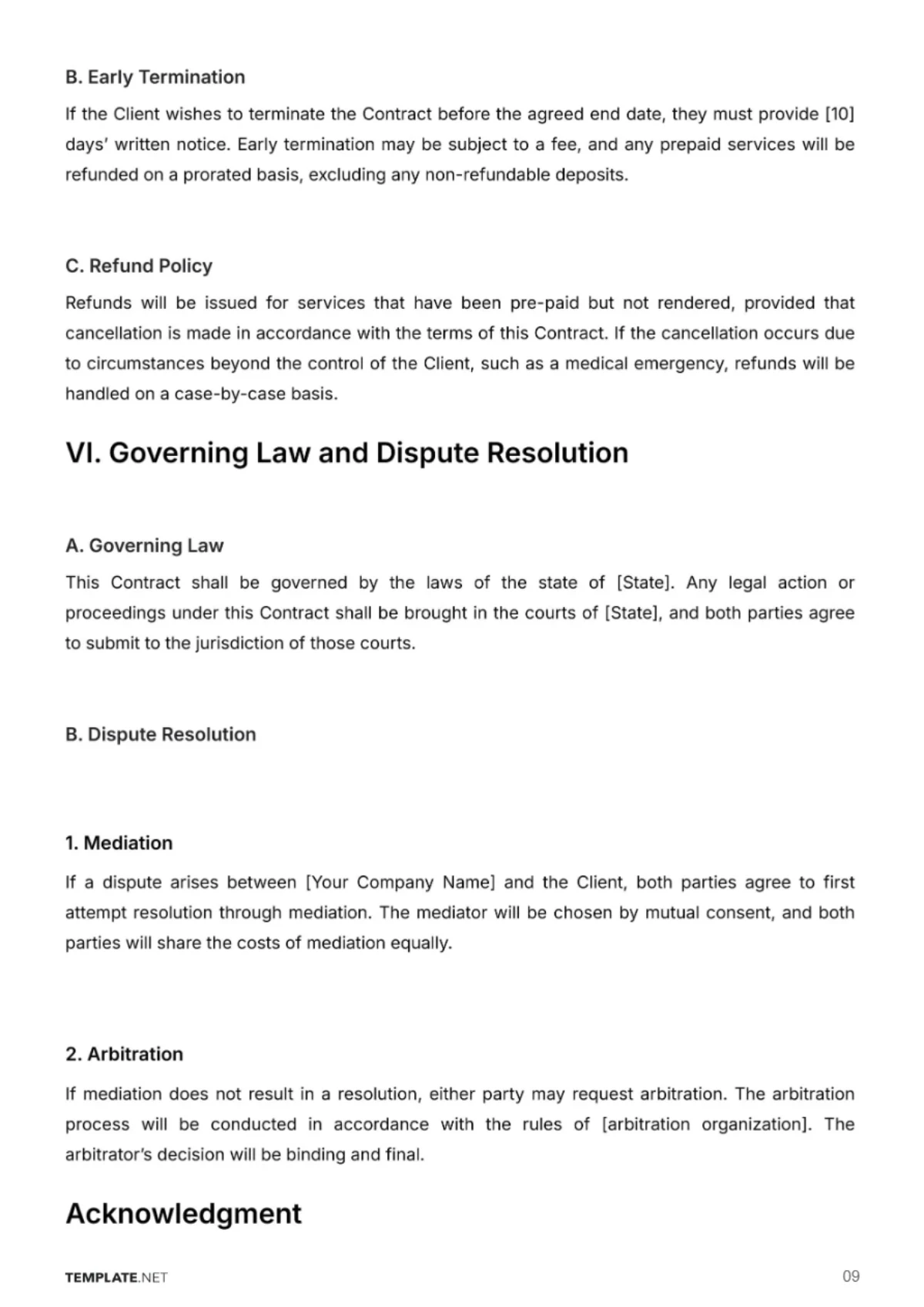 Free Pet Care Contract Template to Edit Online