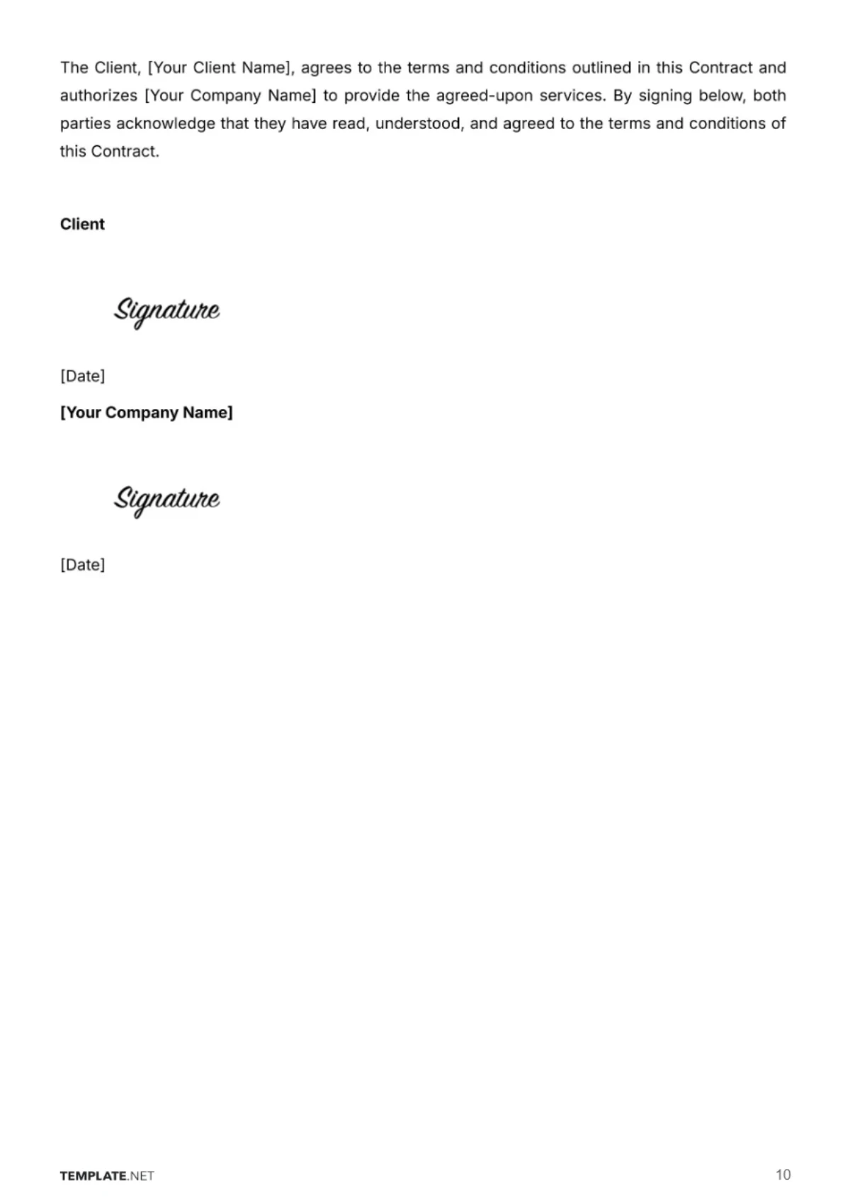 Free Pet Care Contract Template to Edit Online