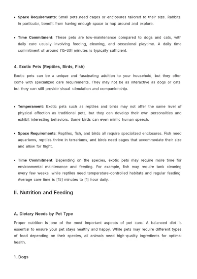 Free Pet Care Guide Template to Edit Online