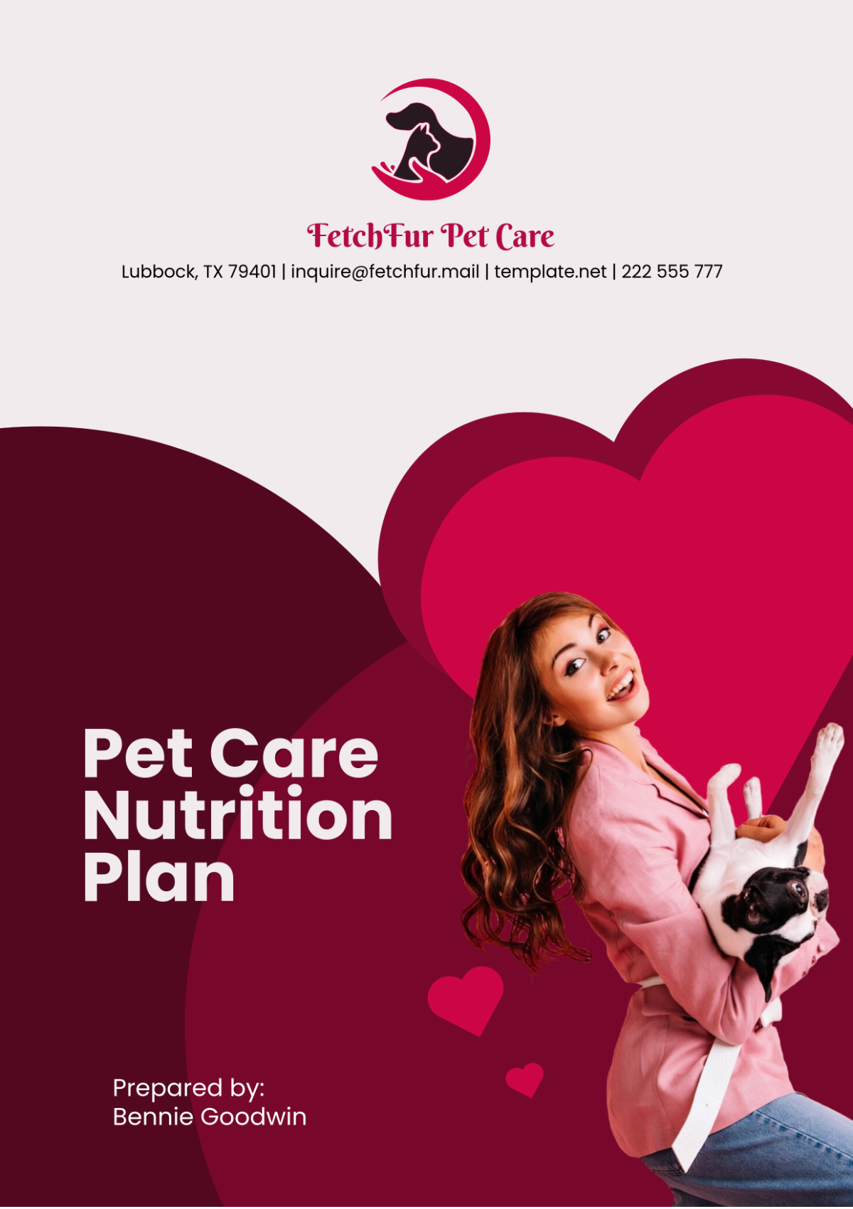 Pet Care Nutrition Plan Template - Edit Online & Download