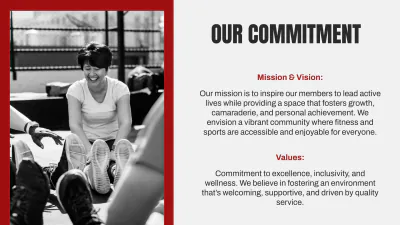 Free Sports Club Presentation Template to Edit Online