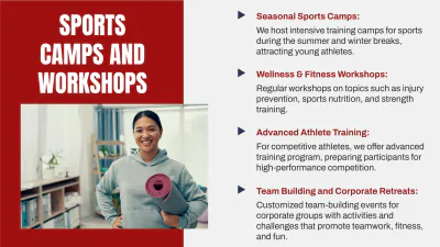 Free Sports Club Presentation Template to Edit Online