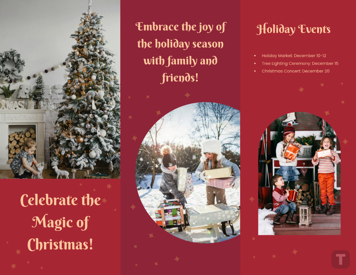 Christmas Holiday Brochure Template - Edit Online & Download