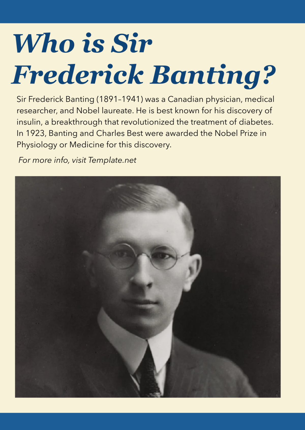 Frederick Banting Biography