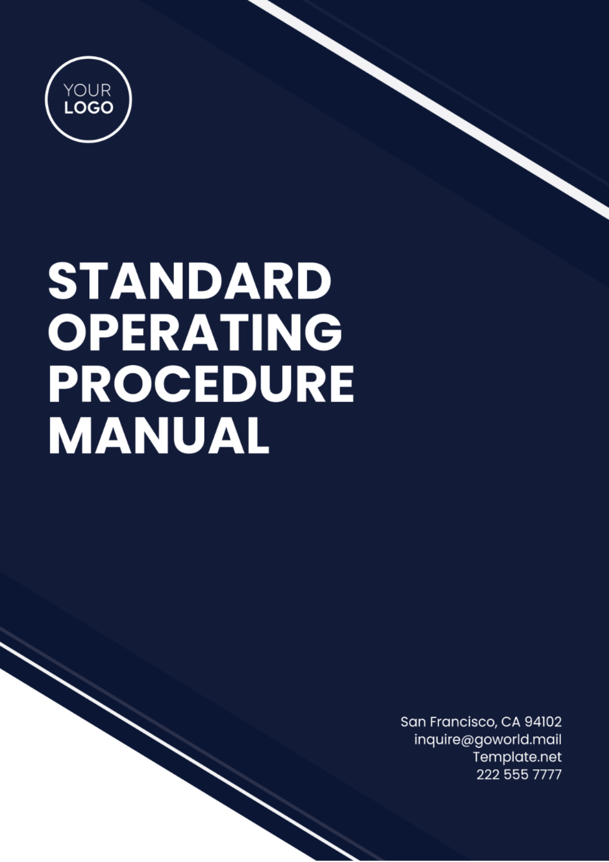 Standard Operating Procedure Manual Template - Edit Online & Download