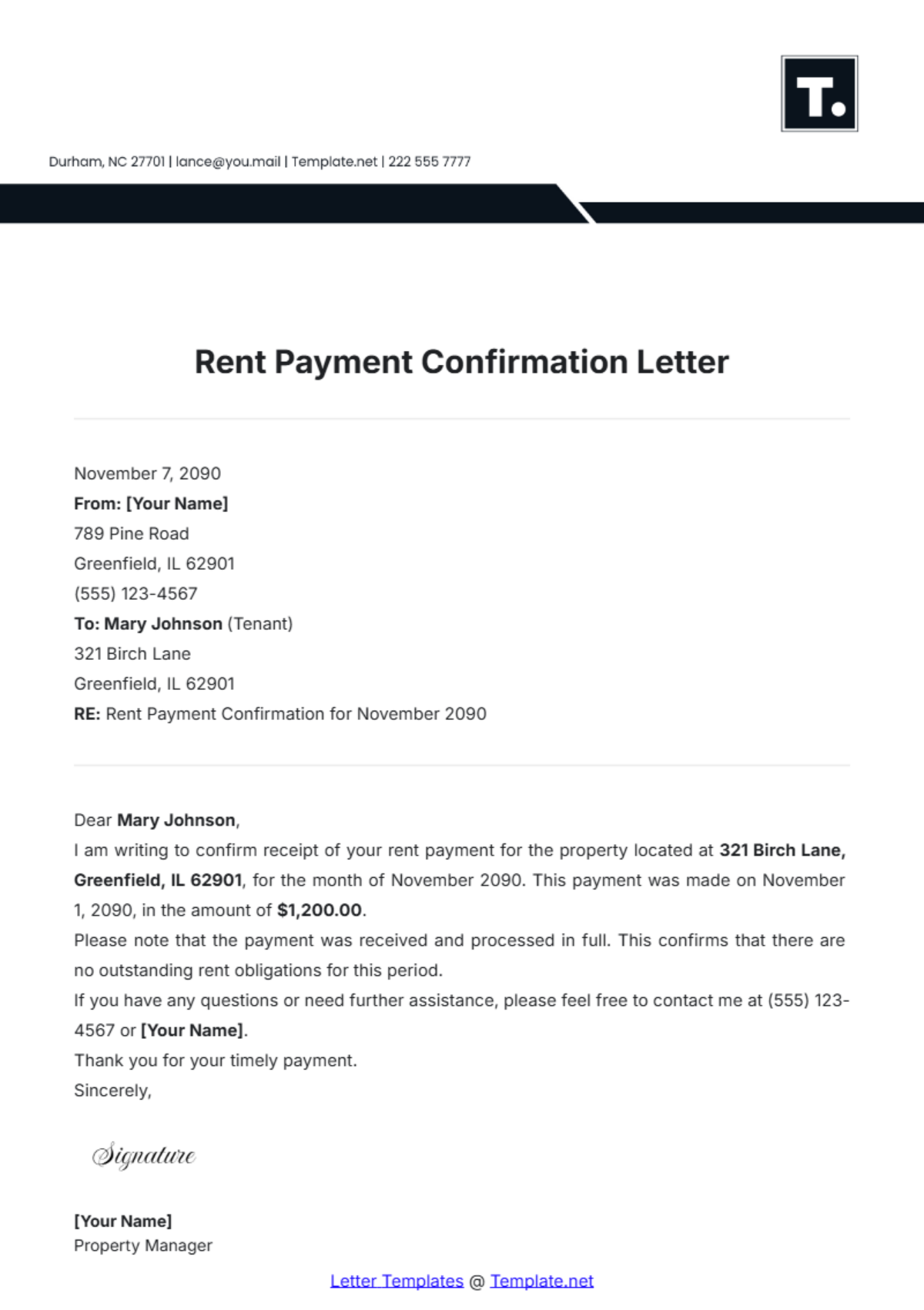 Free Confirmation Letter For Student Template To Edit Online Free Confirmation Letter For Student Template To Edit Online