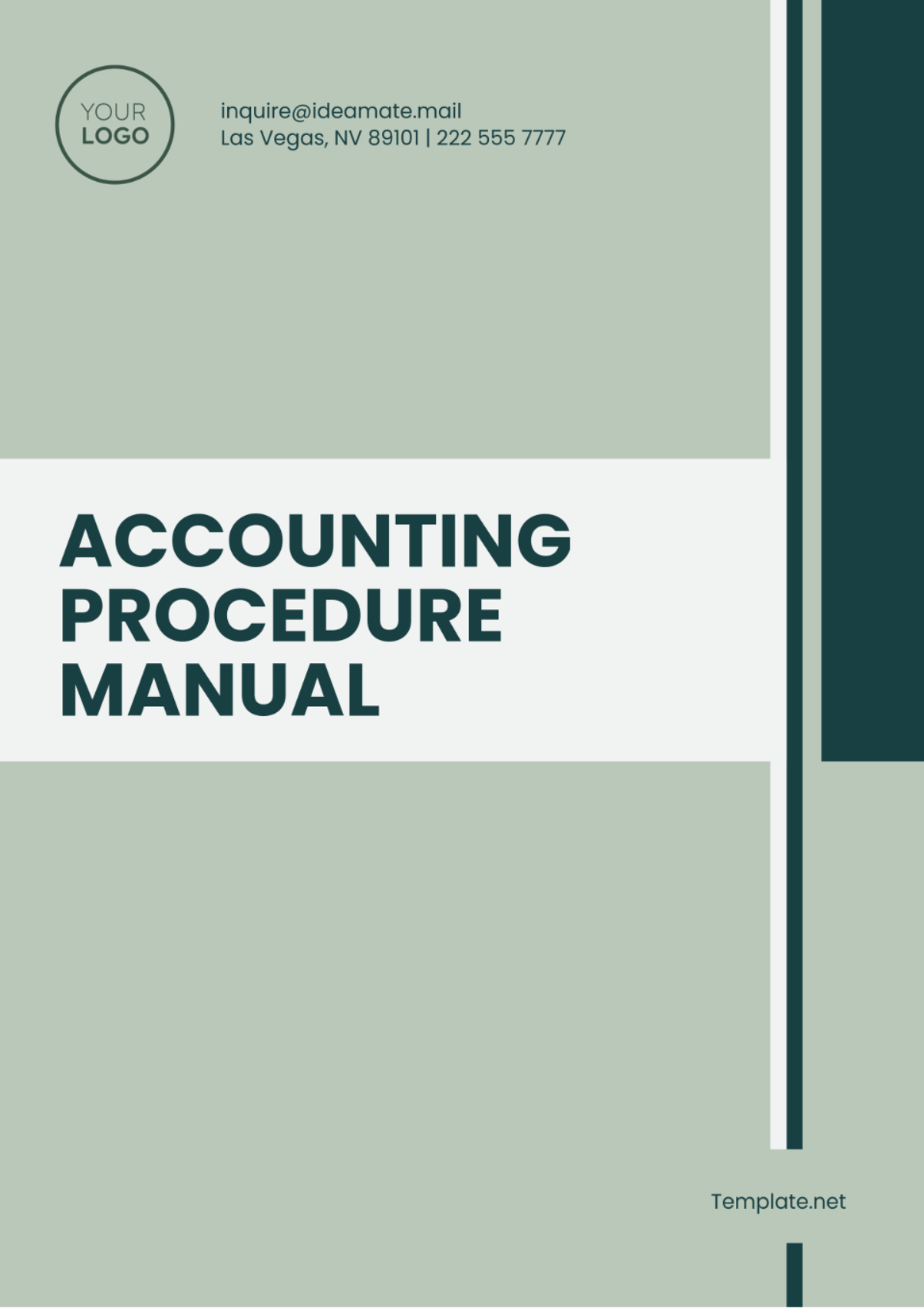 Accounting Procedure Manual Template - Edit Online & Download