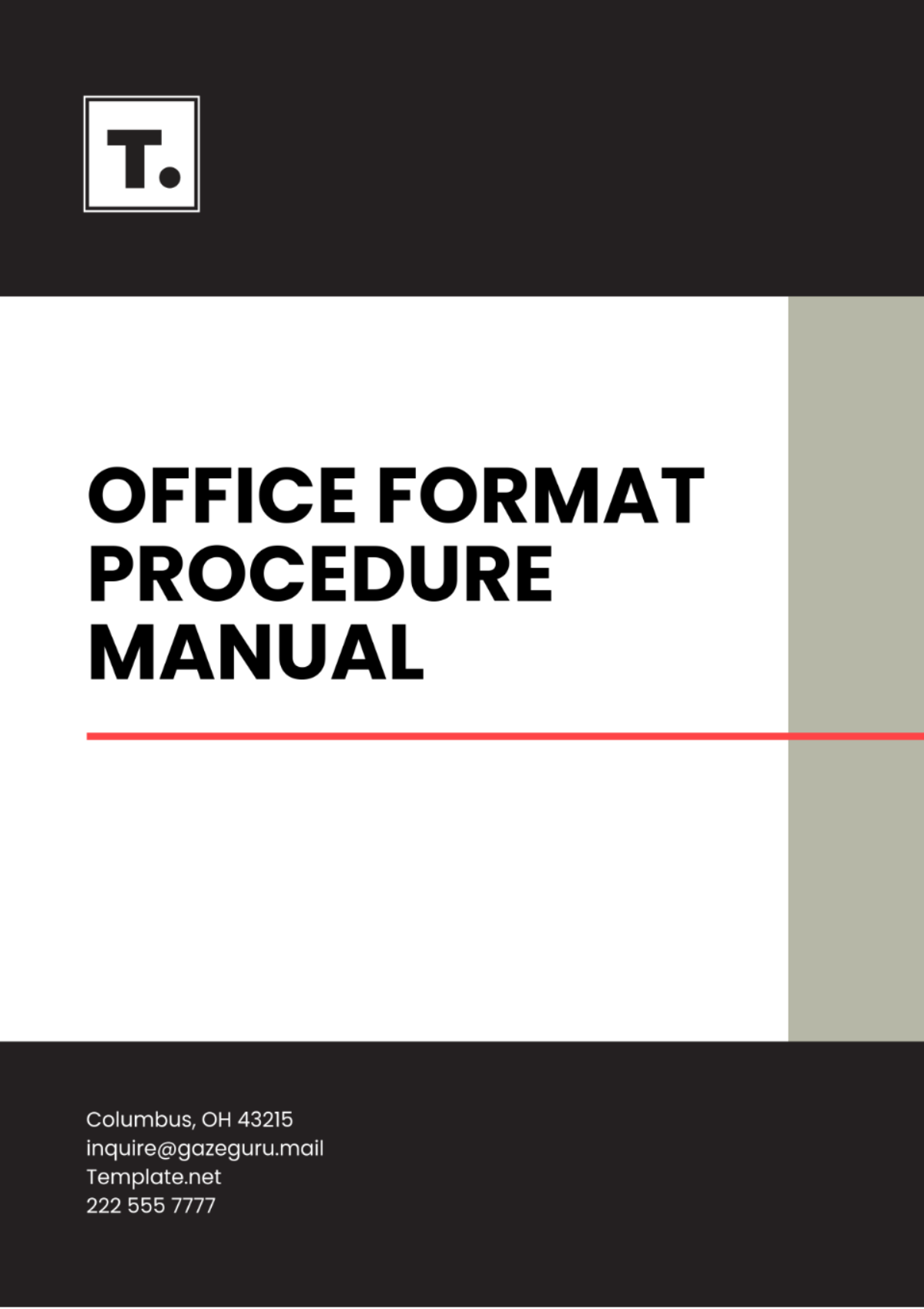 Office Format Procedure Manual Template - Edit Online & Download