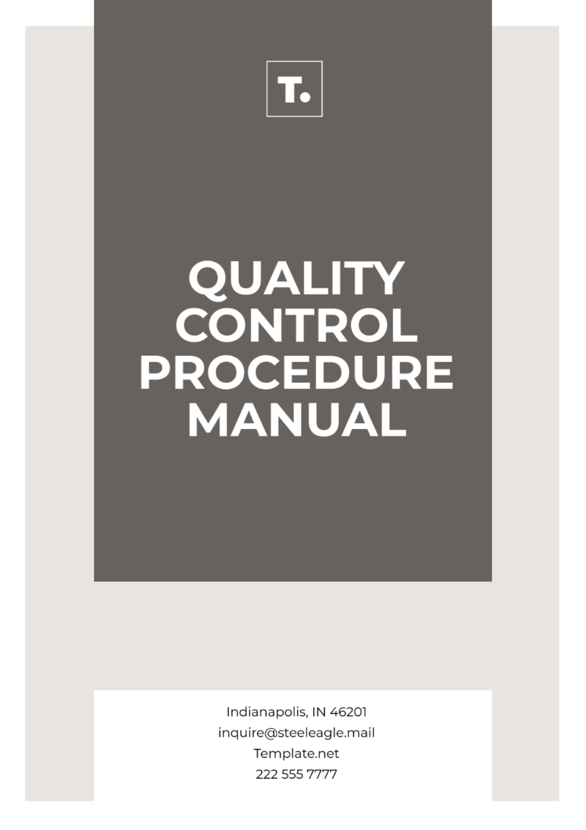 Quality Control Procedure Manual Template - Edit Online & Download