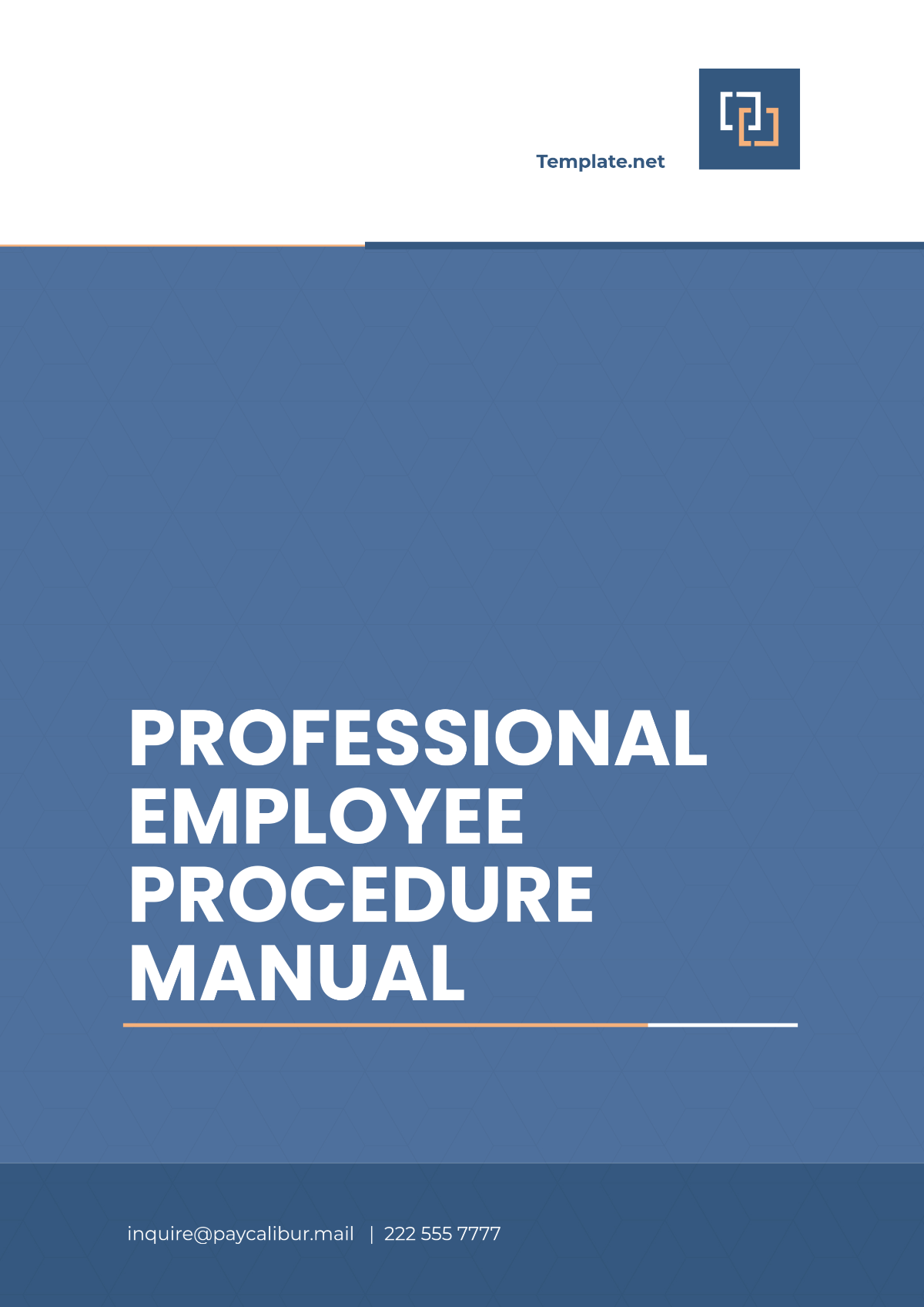 Professional Employee Procedure Manual Template - Edit Online & Download