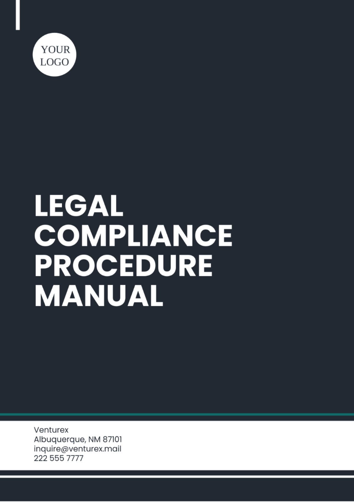 Legal Compliance Procedure Manual Template - Edit Online & Download