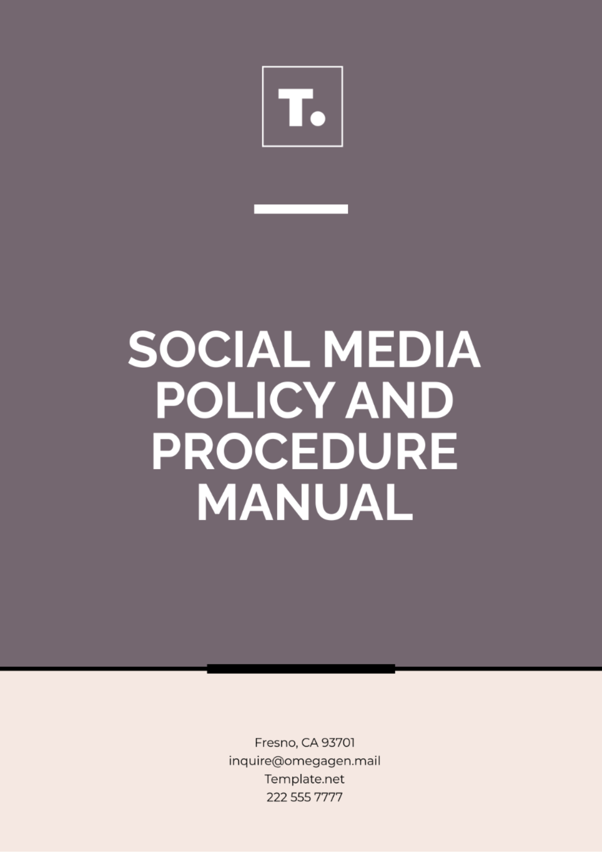 Social Media Policy and Procedure Manual Template - Edit Online & Download