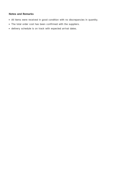 Free Warehouse Purchase Inventory Template to Edit Online
