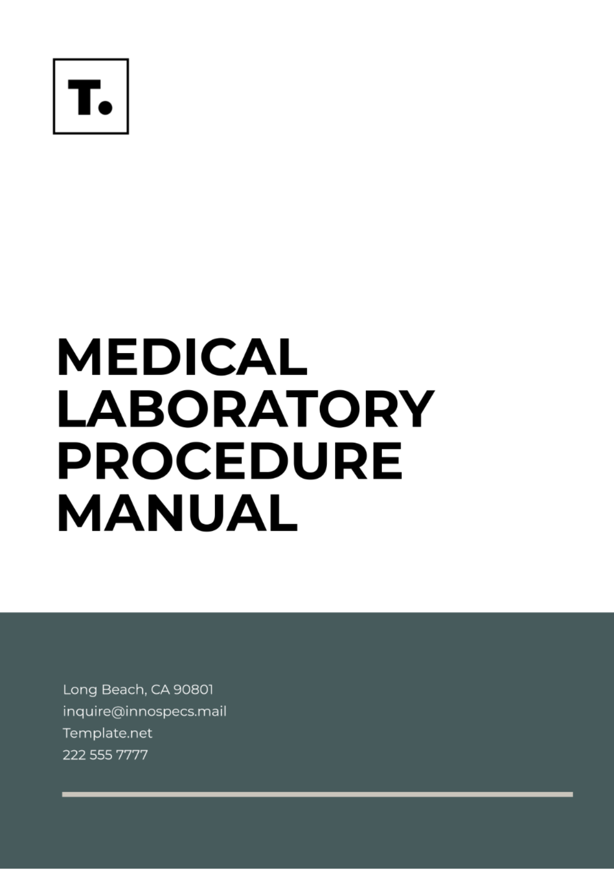 Medical Laboratory Procedure Manual Template - Edit Online & Download