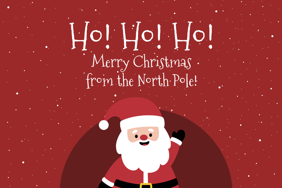 Whimsical Santa Christmas Postcard Template - Edit Online & Download