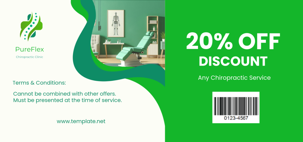 Chiropractic Clinic Discount Coupon Template - Edit Online & Download