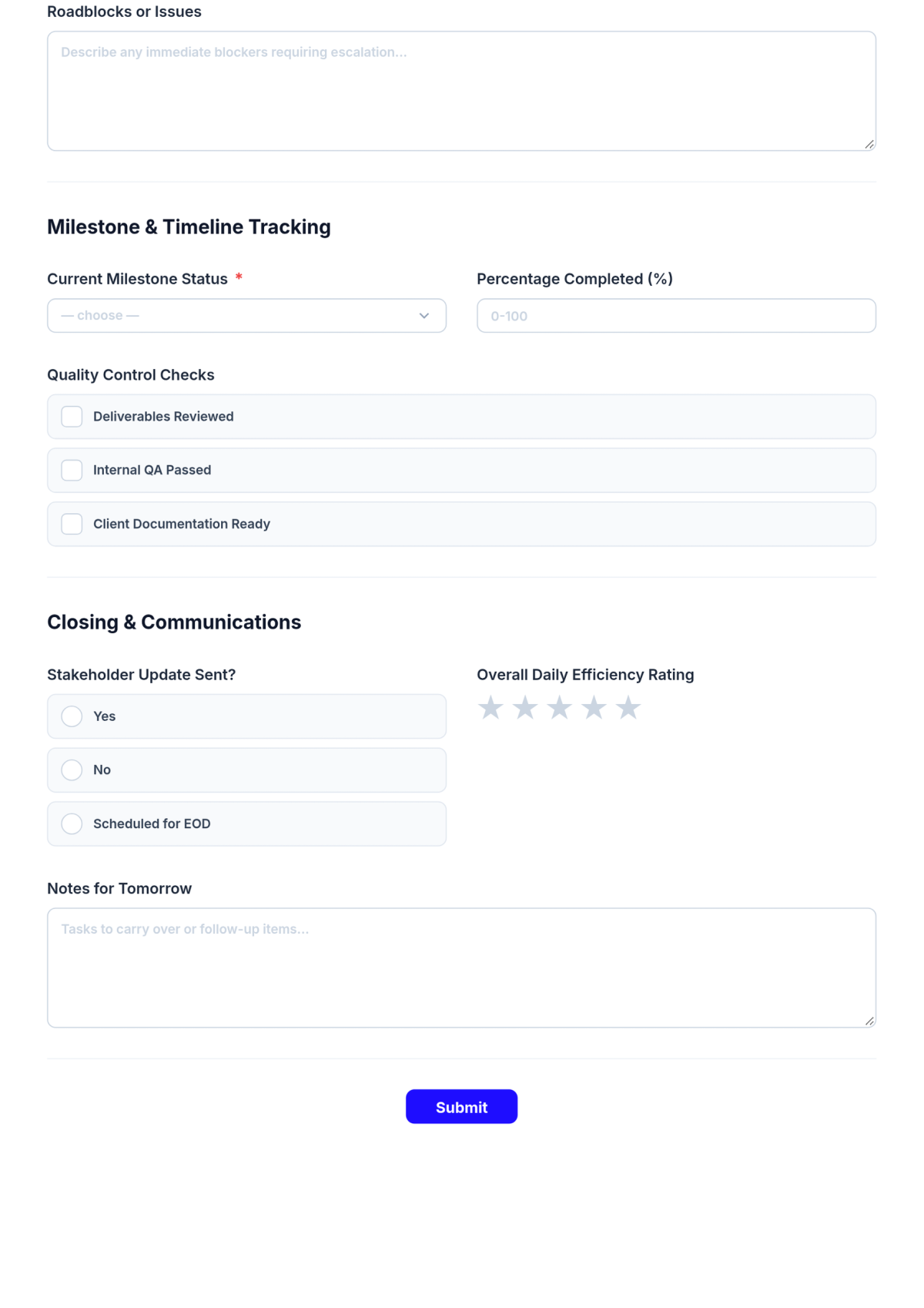 Free Project Coordinator Checklist Template & AI Maker