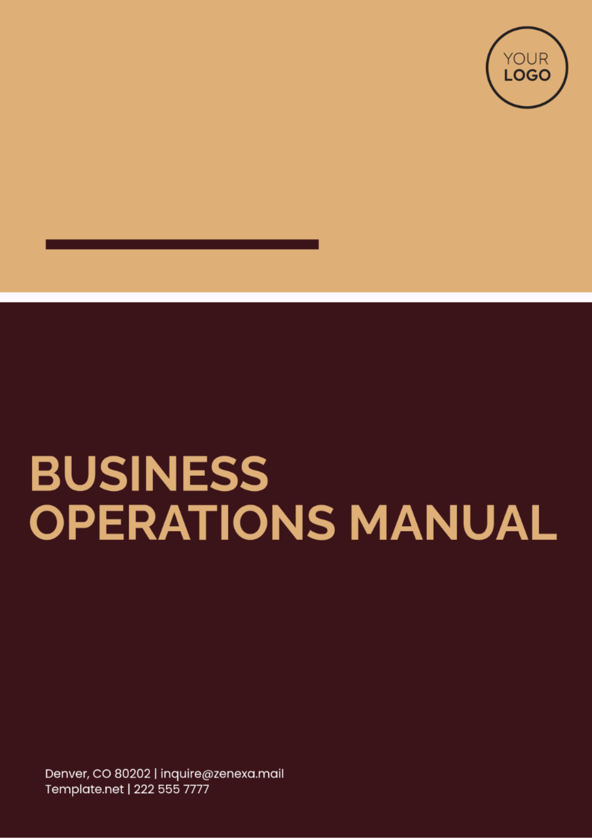 Business Operations Manual Template - Edit Online & Download