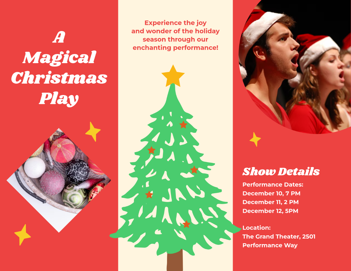 Christmas Play Brochure Template - Edit Online & Download