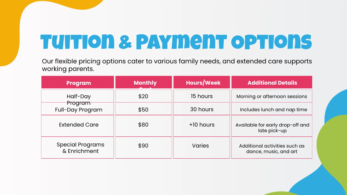 Free Kindergarten Presentation Template to Edit Online