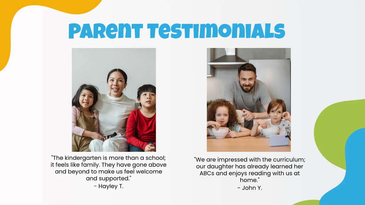 Free Kindergarten Presentation Template to Edit Online