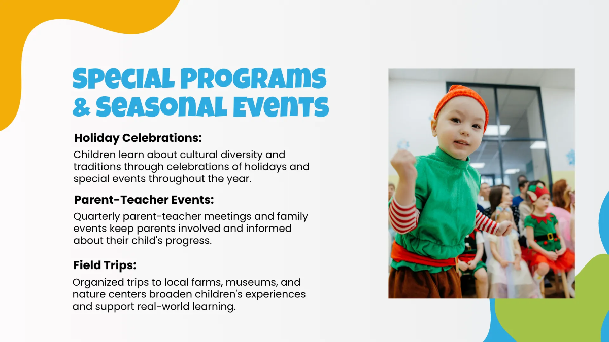 Free Kindergarten Presentation Template to Edit Online