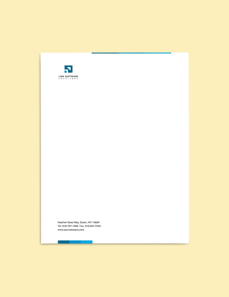 Software Solutions Letterhead Template