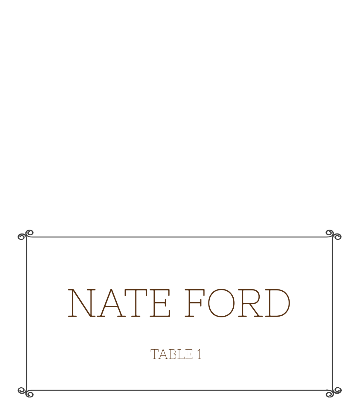 Simple Place Card Template - Edit Online & Download