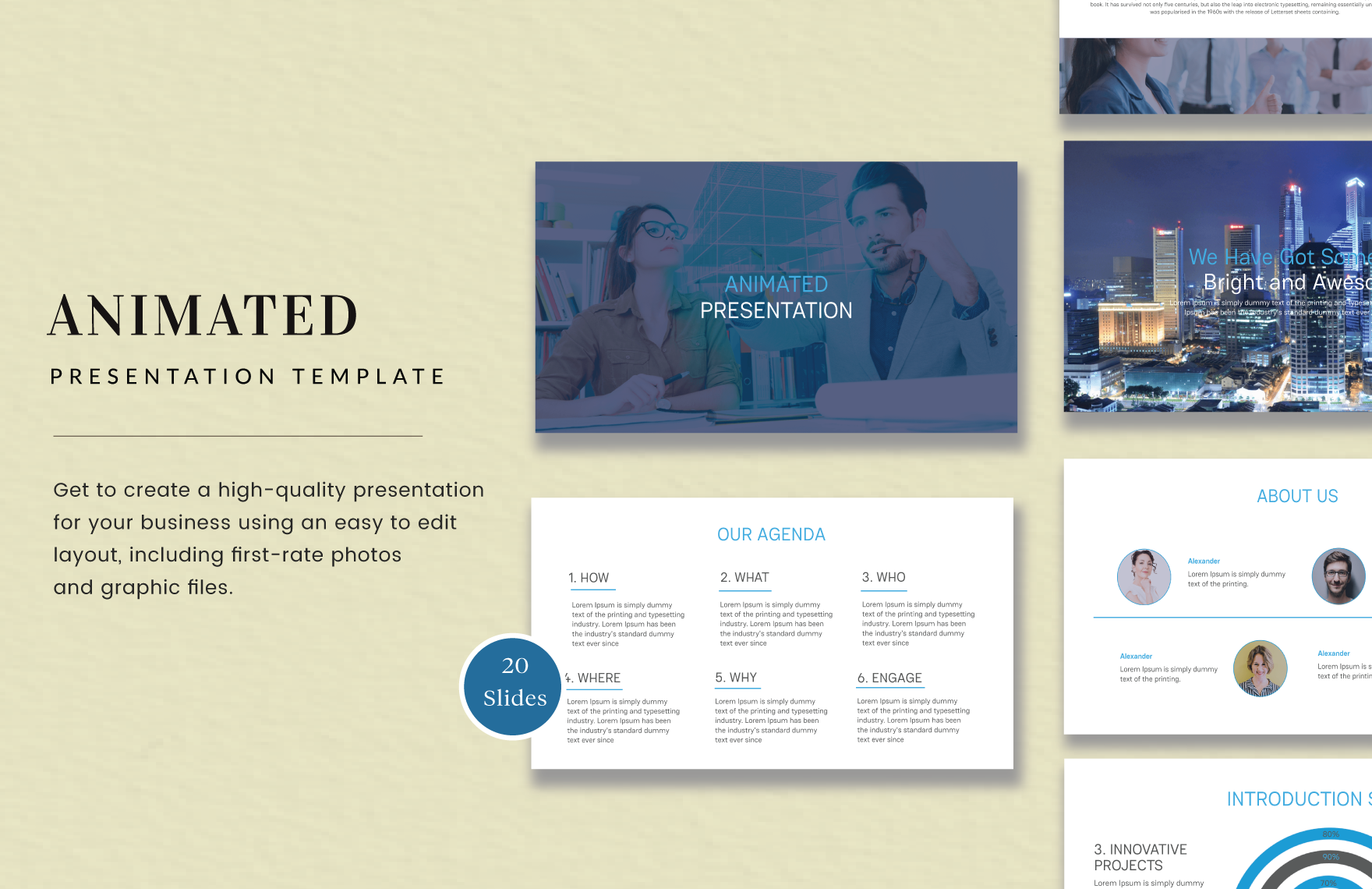 Animated Presentation Template - Download in PowerPoint, Google Slides ...