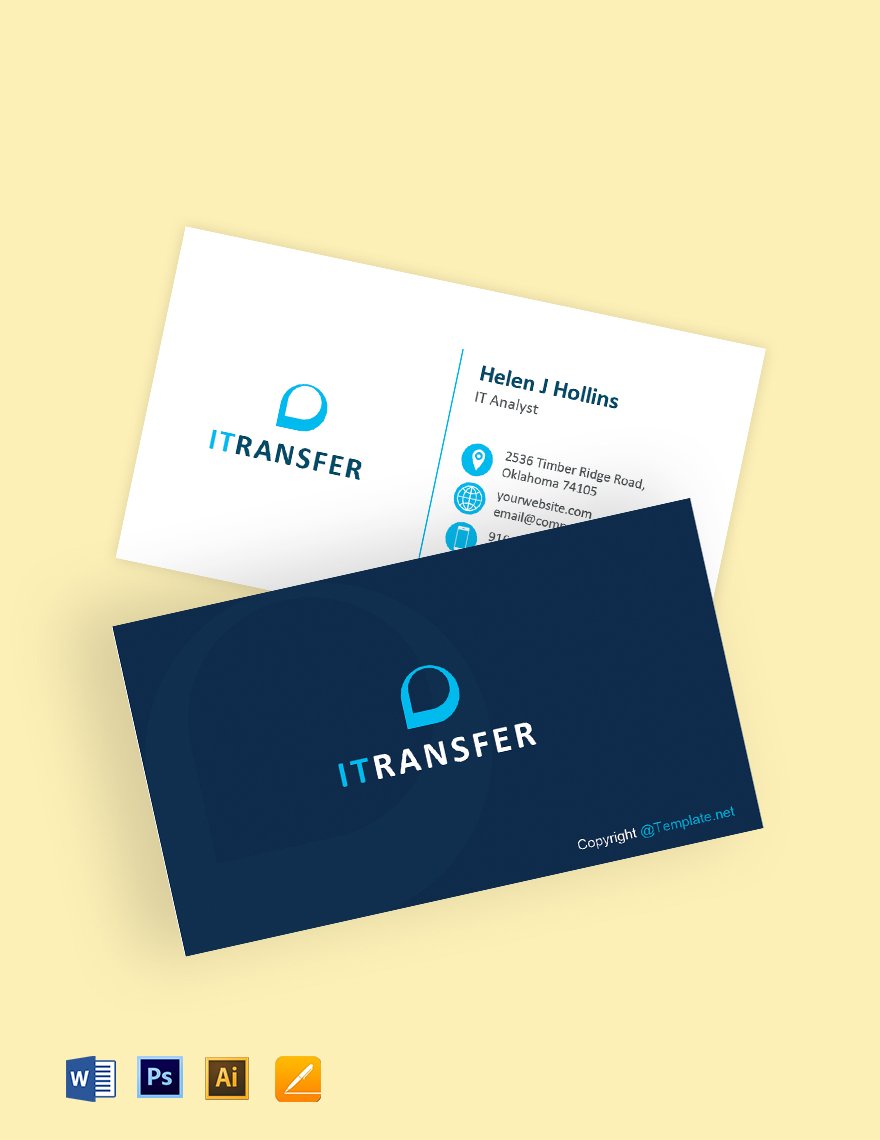 IT Professional Business Card Template
