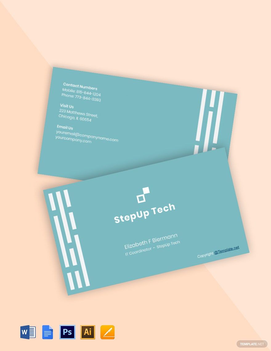 Free Minimal IT Business Card Template