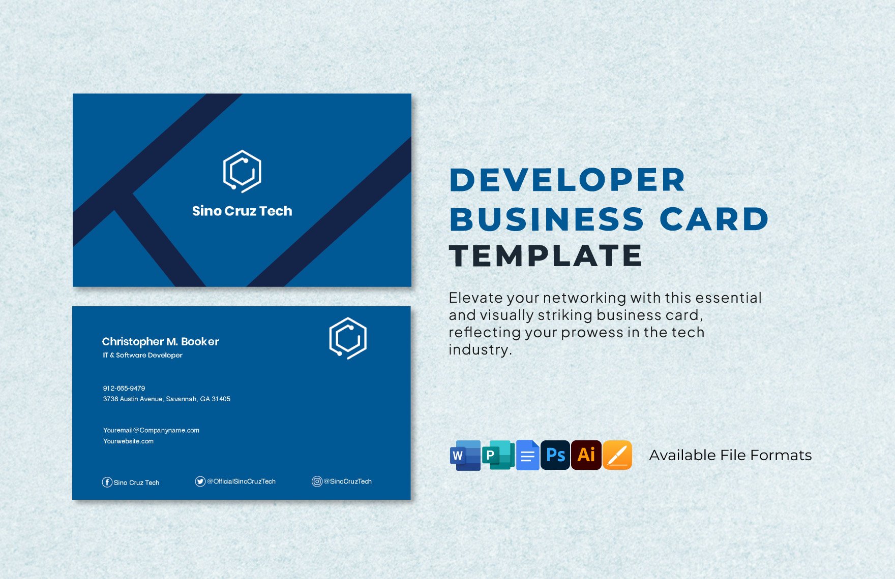 Developer Business Card Template
