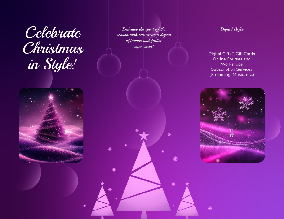 Digital Christmas Brochure Background Template - Edit Online & Download