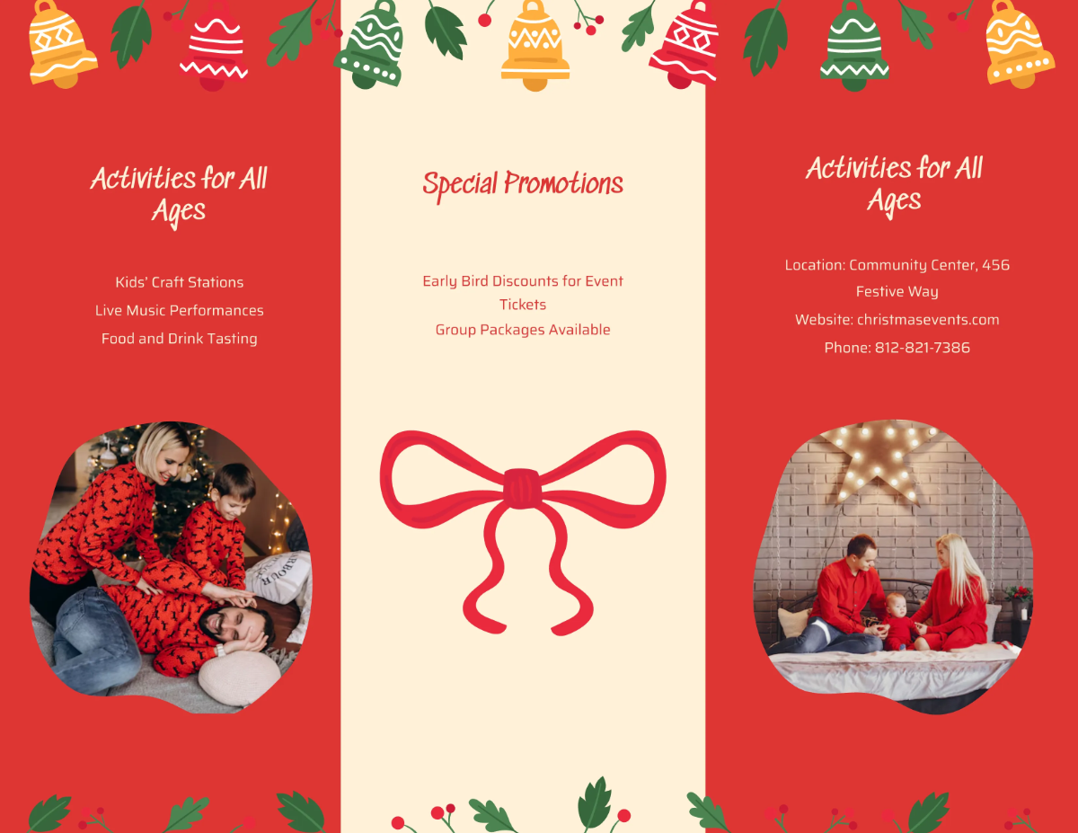 Free Christmas Flyer Brochure Template to Edit Online