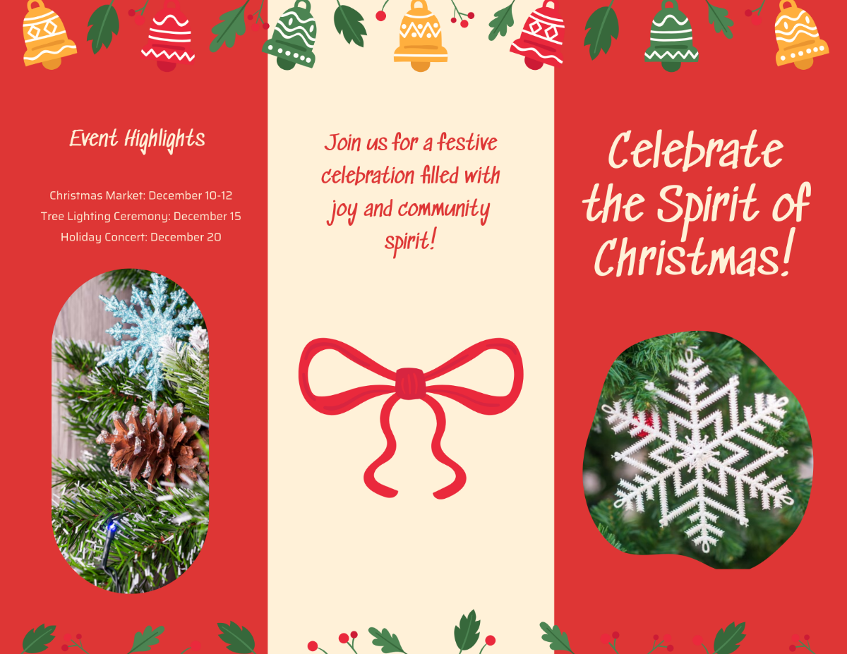 Christmas Flyer Brochure Template - Edit Online & Download