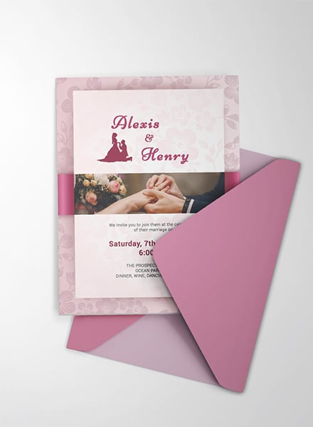 Free Elegant Engagement Invitation Card Template: Download 344