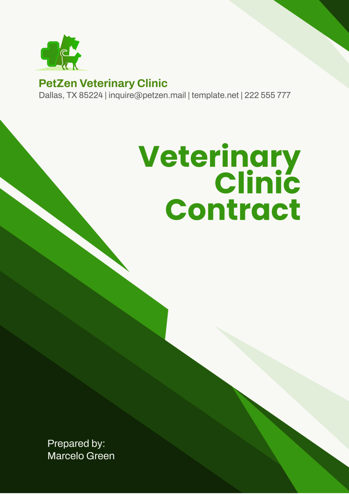 Veterinary Clinic Contract Template - Edit Online & Download