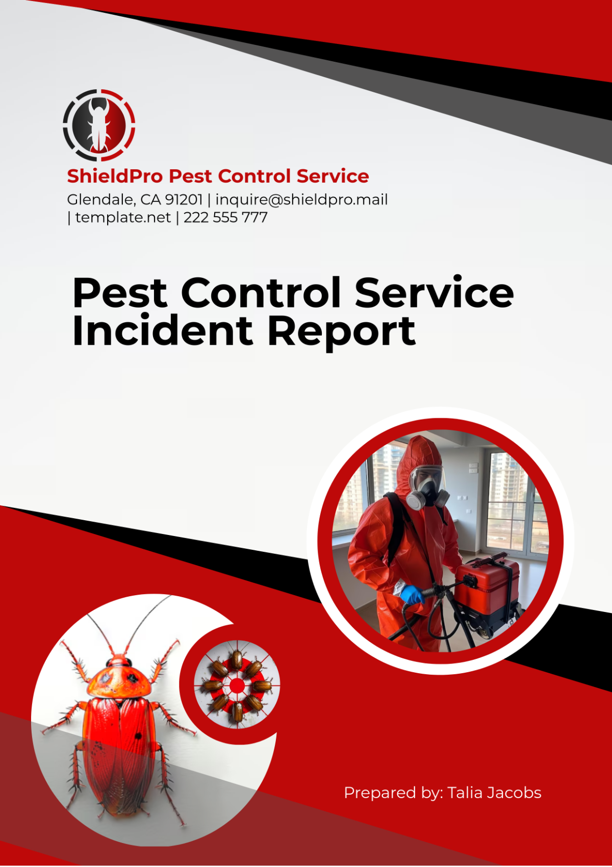 Pest Control Service Incident Report Template