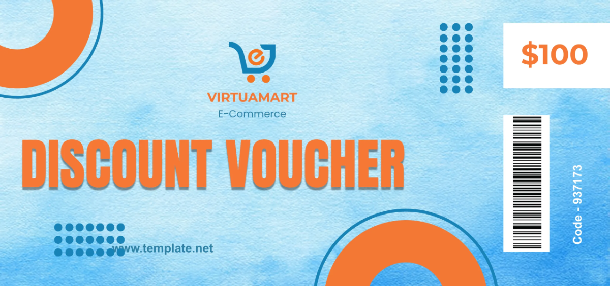 Free E-Commerce Discount Voucher Template to Edit Online