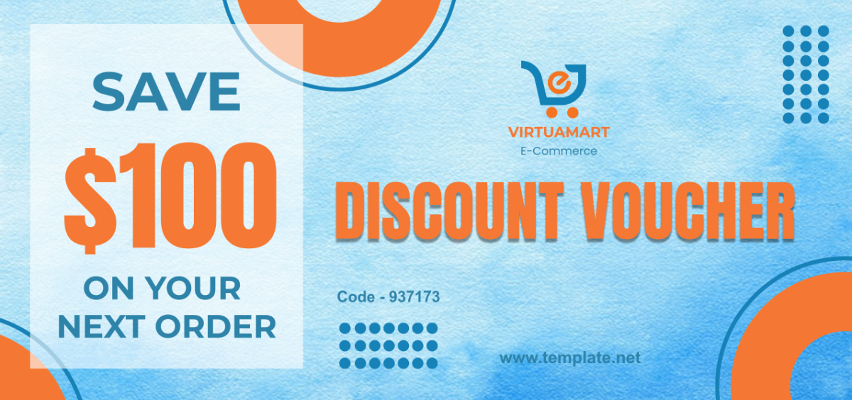 E-Commerce Discount Voucher Template