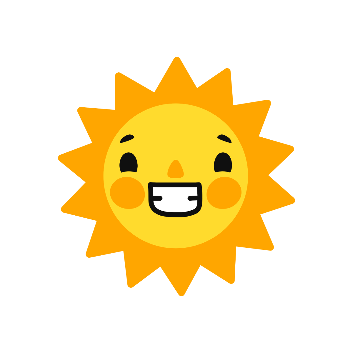 Free Happy Sun Clipart Template