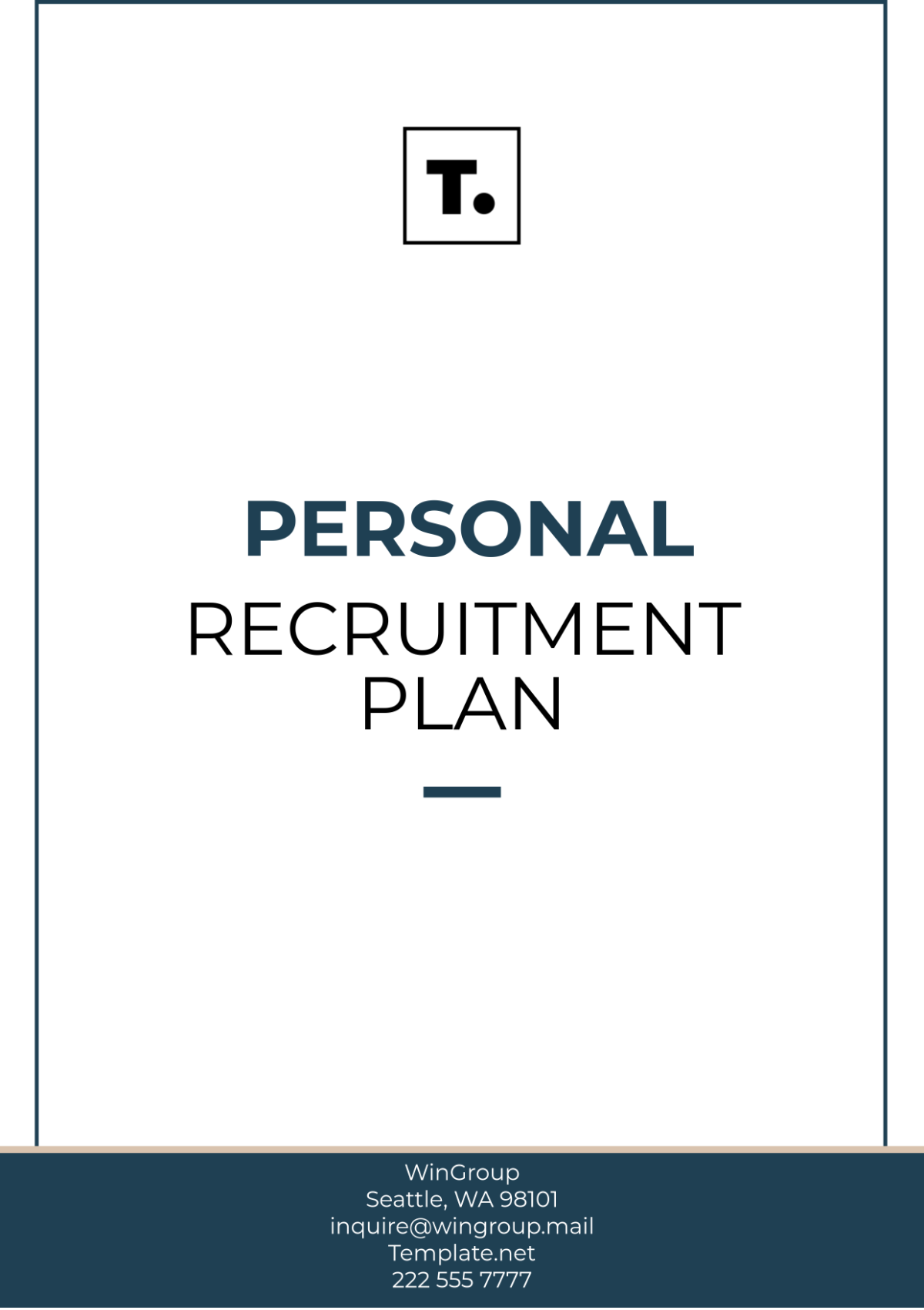 Personnel Recruitment Plan Template - Edit Online & Download