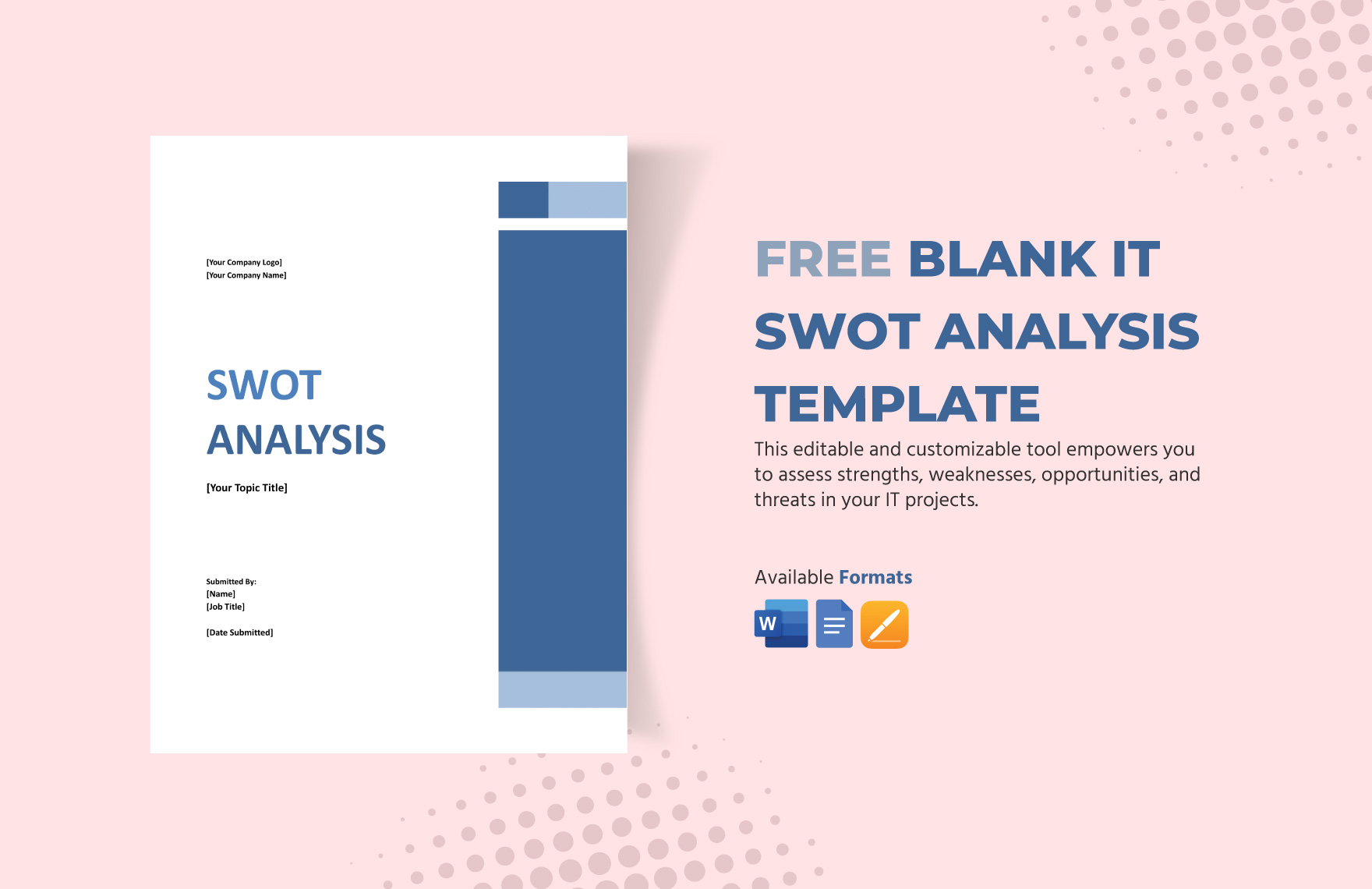 Blank IT SWOT Analysis Template