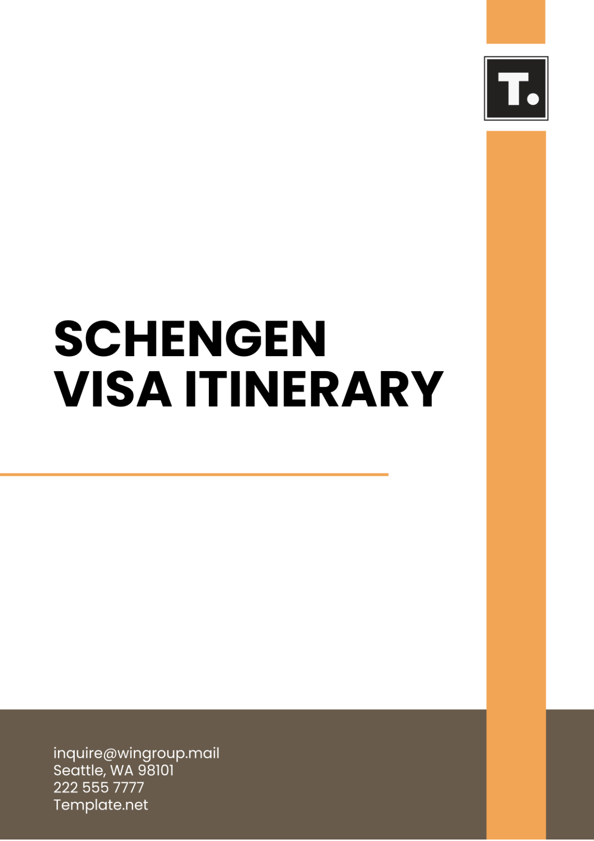 Schengen Visa Itinerary Template - Edit Online & Download